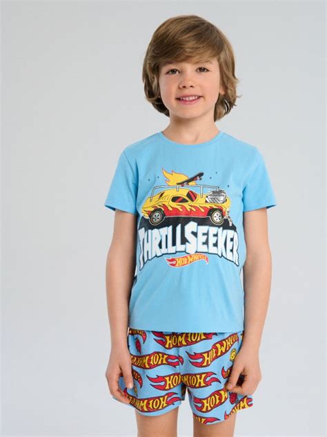 Piżama dwuczęściowa Hot Wheels Kolor niebieski SINSAY DP X