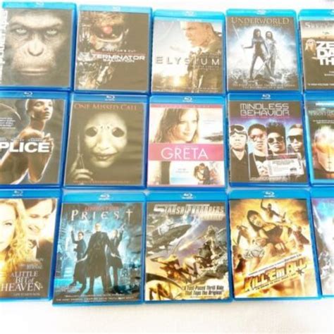 Blu Ray Media Lot Of Titles Bluray Disc Movie Thriller Action