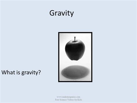 Gravity Definition For Kids