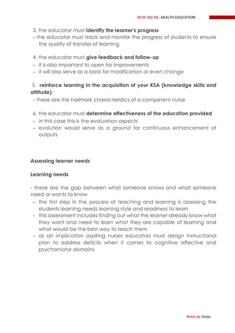 Solution Ncm Health Education Process Studypool