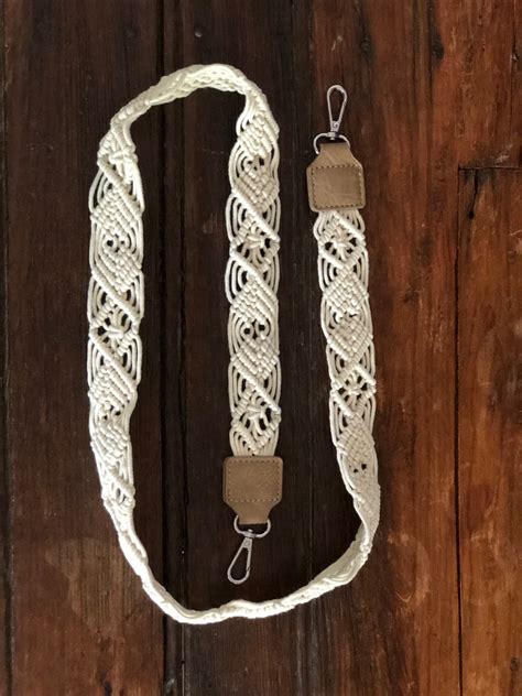 Macrame Crossbody Strap Detachable Macrame Shoulder Strap Etsy