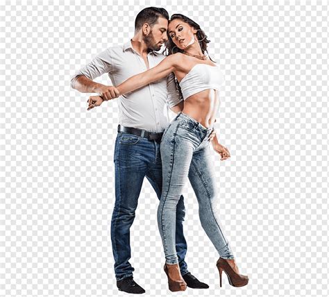 Mann Und Frau Stehen Illustration Tanzstudio Bachata Salsa Latin Dance