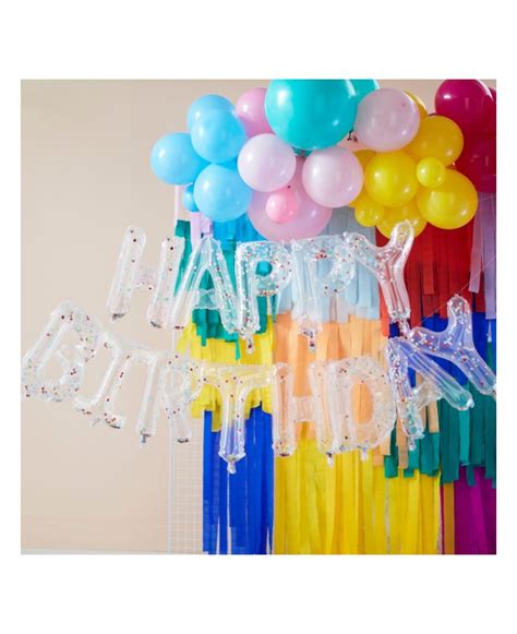 Guirlande Ballons Happy Birthday Multicolore Fiesta Republic