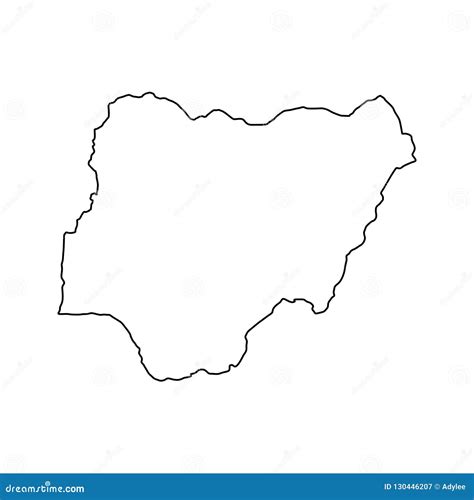 Stock Vector Nigeria Map Icon Vector Illustration 2 Stock Image