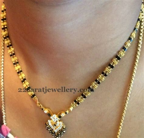 Simple Choker With Gold Black Beads Jewellery Designs