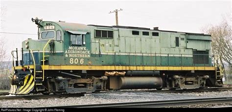 MHWA 806 Mohawk Adirondack Northern Railroad Alco C425 At Utica New