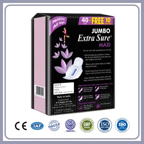 Jumbo Extra Sure Maxi Care Mm Xxxl Sanitary Napkins Pack Of