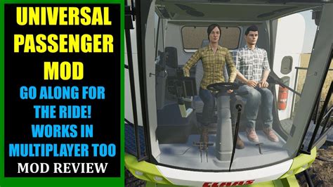 Universal Passenger Mod V Mod Review Farming Simulator Youtube