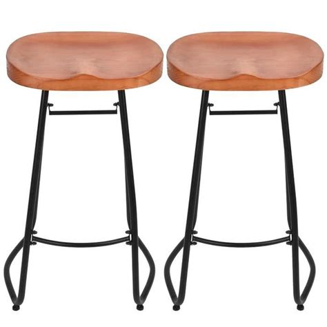 1 paire de tabourets en fer forgé Vintage sans dossier Bar chaises Pour