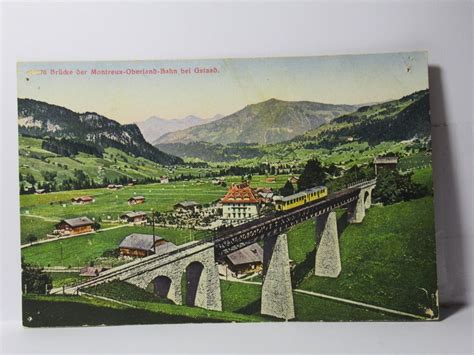 AK Montreux Oberland Bahn Viadukt De Gstaad 1920 Kaufen Auf Ricardo