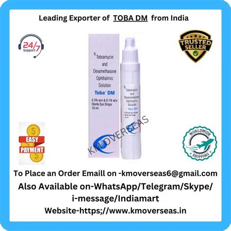 Toba Dm Eye Drop 10 Ml At Best Price In Nagpur ID 2852401851188