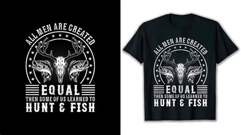 How To Create Hunting Fishing T Shirt Design In Illustrator Create