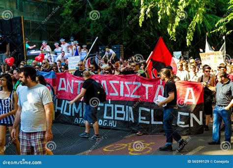 Pride Day Gay Parade In Budapest Hungary Editorial Stock Image Image Of Lesbian