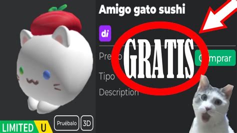 Consigue Items Gratis En Roblox Faciles Fedora Gatito Sushi Y Mas