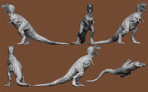 STL file Planet of dinosaurs T rex and Allosaurus 🪐 ・3D printable model ...