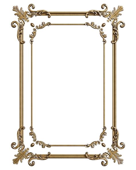 Premium Photo Classic Moulding Frame With Ornament Decor Isolated On