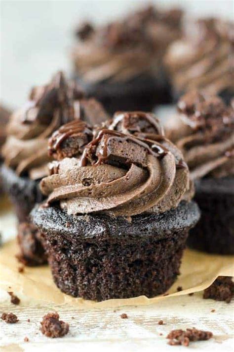 Triple Chocolate Brownie Cupcakes - Beyond Frosting