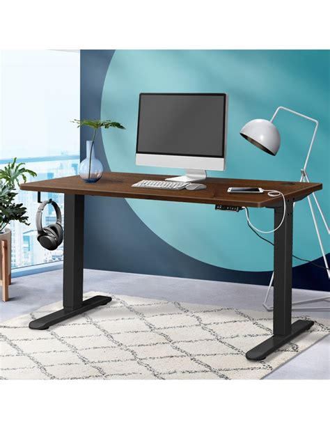 Oikiture Standing Desk Electric Height Adjustable Motorised Sit Stand