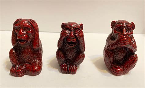 Feng Shui See No Evil Hear No Evil Speak No Evil Monkey - Etsy | Monkey ...