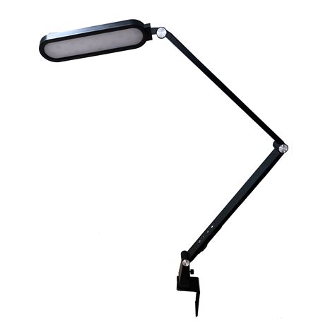 Lampa biurkowa kreślarska LED czarna ORO EPSILON Agata