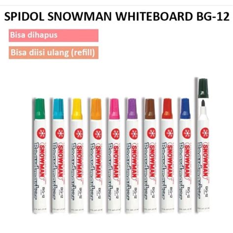 Jual Spidol Snowman Whiteboard Non Permanen Spidol Snowman Bisa