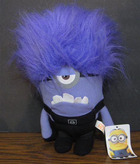 LOC Despicable Me 2 Evil Purple Plush Minion One Eye 10