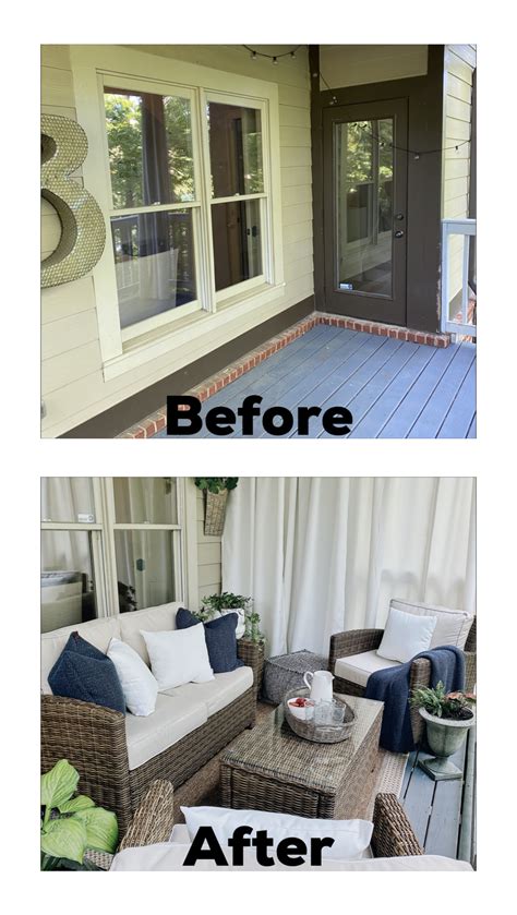 Our Summer Back Porch Makeover: Before And After | She Gave It A Go