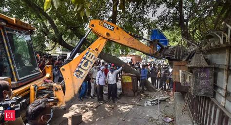 Mangolpuri Delhi Anti Encroachment Drive Underway In Mangolpuri New