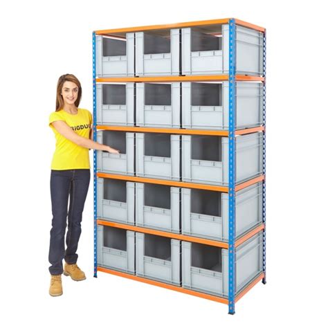 Big200 Big340 Euro Stacking Pick Bin Kits Shelving With Boxes Bigdug