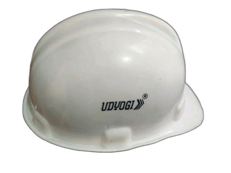 PVC Udyogi White Industrial Safety Helmets Size Medium At Rs 75 Piece