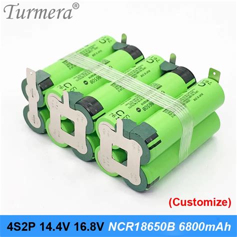 5s2p Battery 18650 Pack Ncr18650b 6800mah 18v 21v Welding Solder Battery For Screwdriver Tools