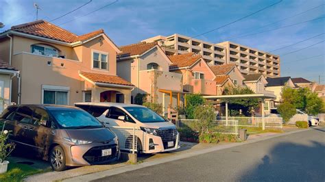 【4k】walk In Japanese Countryside Modern Japanese Houses In Suburban