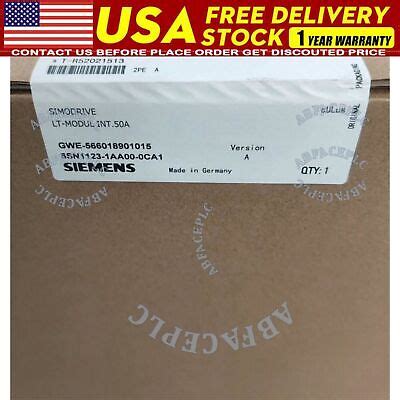 6SN1123 1AA00 0CA1 1PCS Brand New Siemens 6SN1 123 1AA00 0CA1 Fast