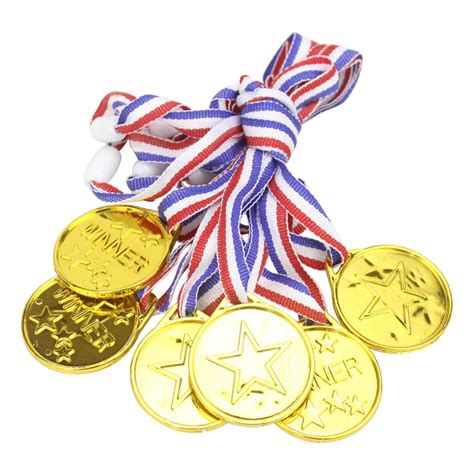 2018 New Arrival Champion 1pcs Plastic Children Gold Winners Medals