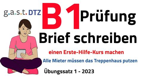 B Pr Fung Teil Brief Schreiben Bungssatz G A S T Dtz