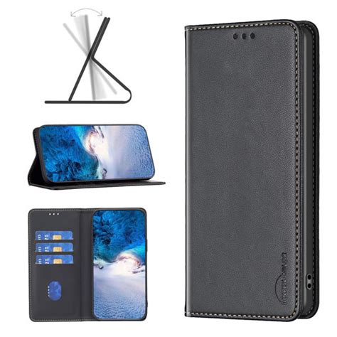 iPhone 15 Plus Premium PU Leather Flip Wallet Case with Magnetic ...