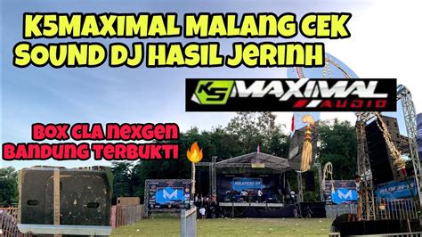 K5 Maximal Pemanasan Di Lapangan Sumbersewu Seblum Battle Sound 2023