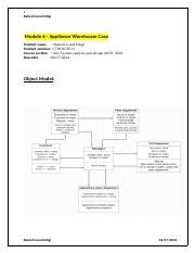 Appliance Warehouse Case Study Object Model Use Case Diagrams