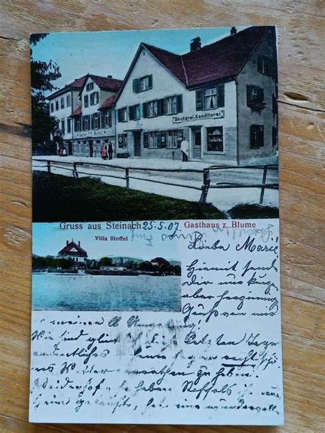 Alte PK Gruss Aus Steinach Gasthaus Zur Blume Von 1907 Kaufen