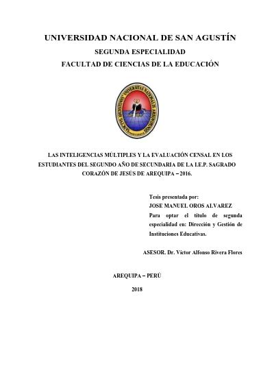 Las Inteligencias Múltiples y la Evaluación Censal en los Estudiantes