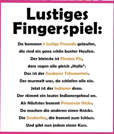 Pin von Merve auf Kindergarten 2.0 | Fingerspiele, Gedichte für kinder