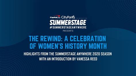 Capital One City Parks Foundation SummerStage Celebrate Women's History ...