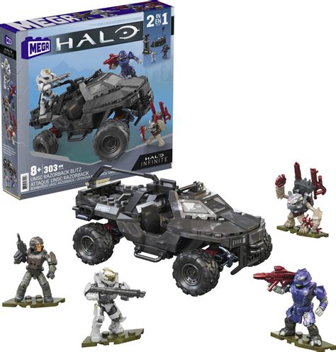 Mega Halo Infinite Unsc Razorback Blitz Building Kit With Figures