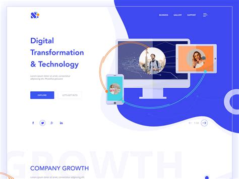 Digital Transformation Landing Page By Shekhar Kashyap On Dribbble