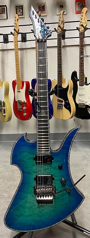 B C Rich Mockingbird Extreme Exotic With Floyd Rose Cyan Reverb