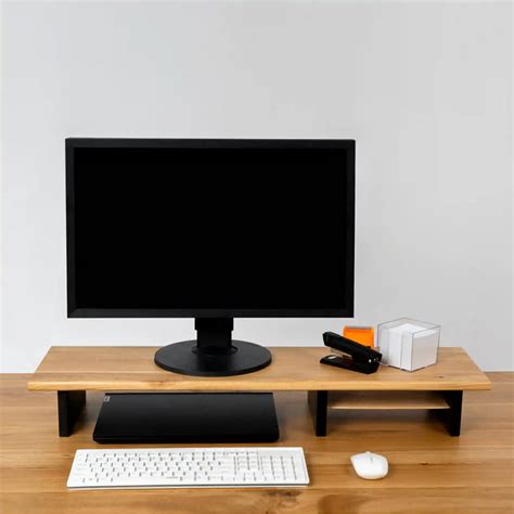 Monitor shelf - Desk extension - Oak desk stand