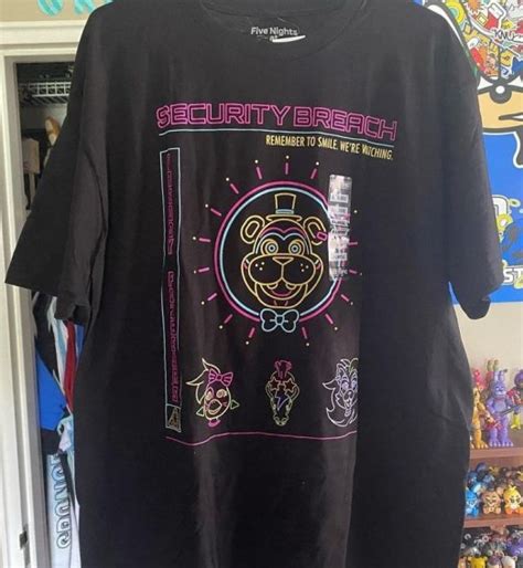 ️🌟nueva Camiseta Oficial De Fnaf Security Breach De Hot Topic🌟 ️ Fnaf