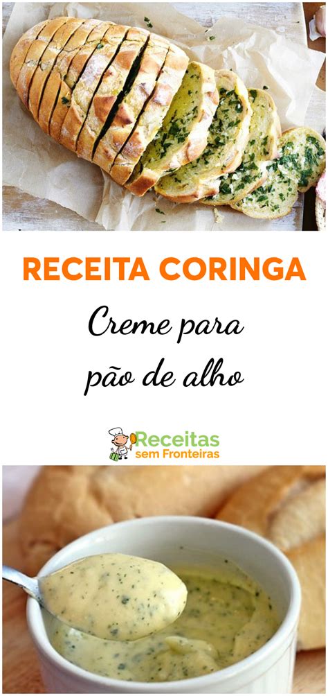 Creme de Alho para pão Receitas Creme de alho Receitas assadas