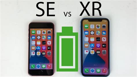 Iphone Xr Vs Iphone Se 2020 Battery Life Drain Test Youtube