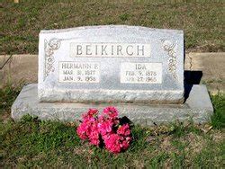 Ida Behrendt Beikirch 1878 1965 Mémorial Find a Grave